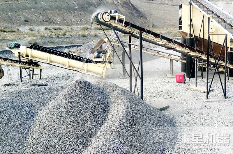 螺旋式洗沙機(jī)在建現(xiàn)場實拍