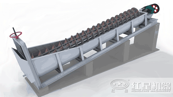 螺旋洗砂機作業模擬圖 螺旋洗砂機作業模擬圖