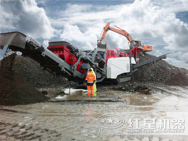 車載移動式打砂機生產現場