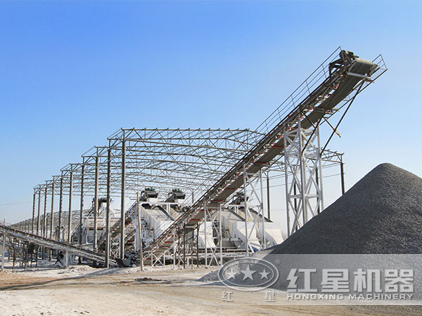 河北某建筑垃圾制砂現場