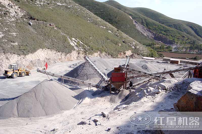 制砂加工現場