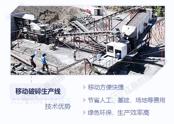 移動碎石生產線加工優勢展示 移動碎石生產線加工優勢展示