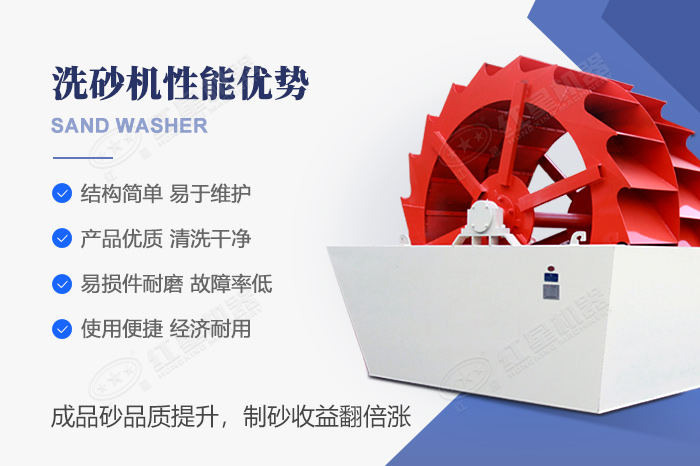 輪斗式洗砂機設備優勢展示