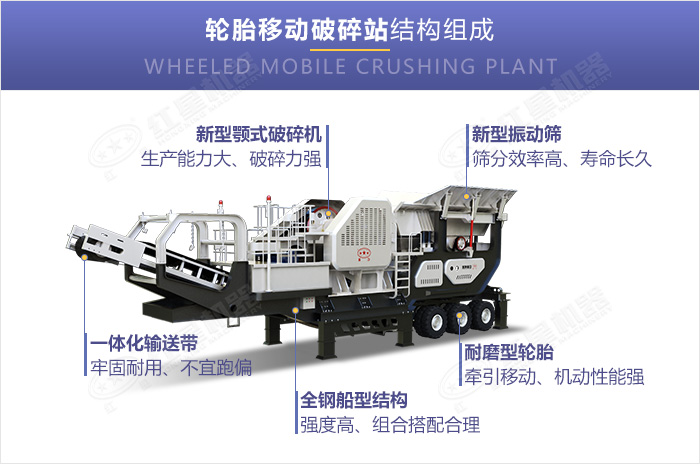 輪胎式移動碎石機設備細節展示