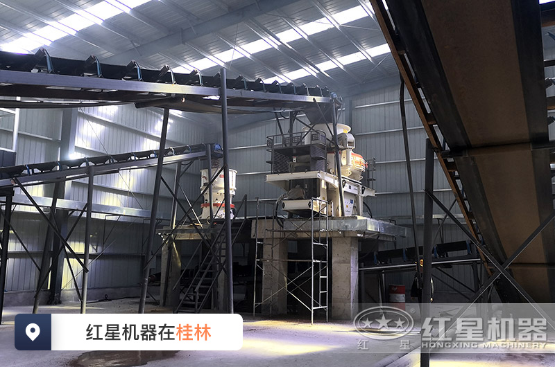 桂林投資者配置的一大型新型沖擊式制砂機