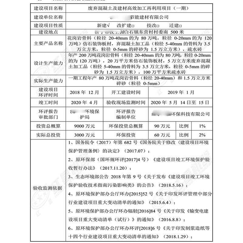 項(xiàng)目簡介及驗(yàn)收檢測依據(jù)